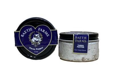 Baetje Three Pepper Goat Cheese Jar 5oz