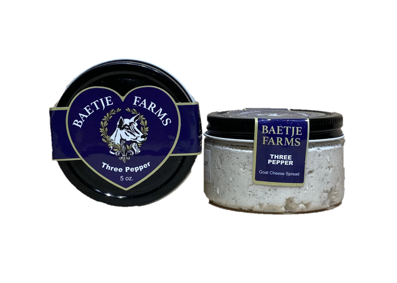 Baetje Three Pepper Goat Cheese Jar 5oz