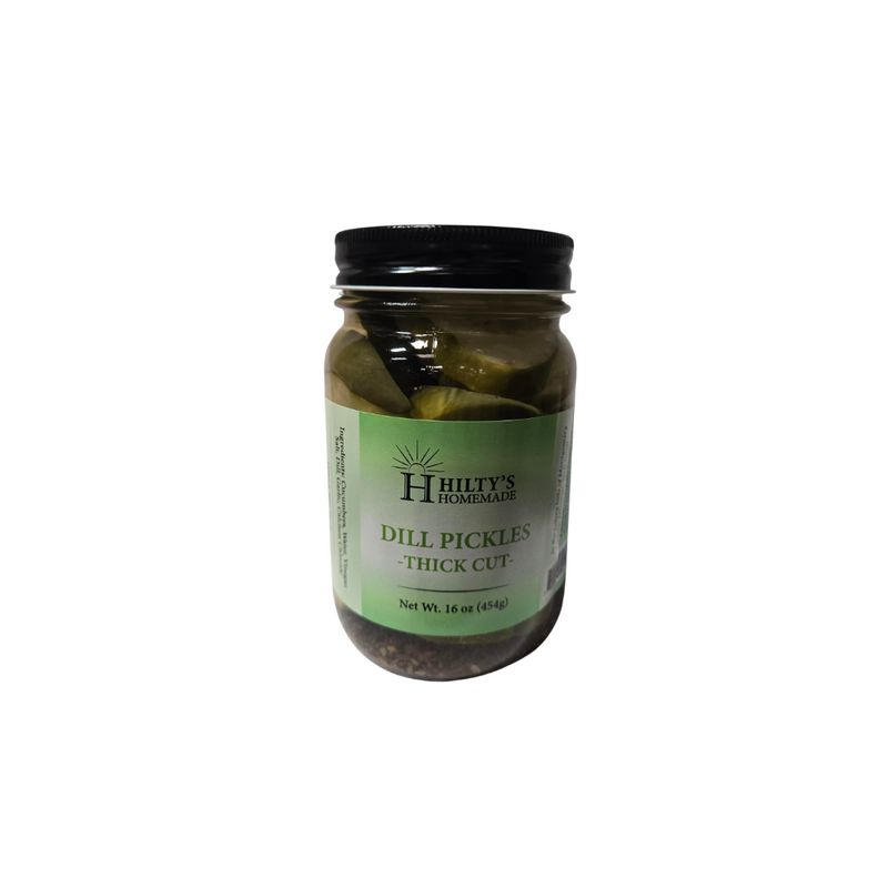 Hiltys Dill Pickle Thick Slice 12/16oz