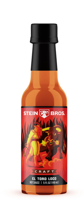 Stein Brothers El Toro Loco Hot Sauce 12/5oz