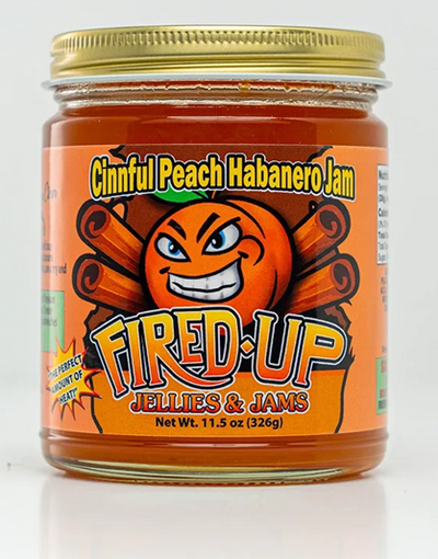 FIRED UP Peach Habanero Jam/Glaze12/9z
