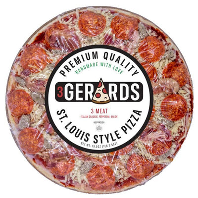 3Gerards Three meat Pizza 10/12"