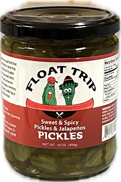 Float Trip Sweet & Spicy Pickles 6/16oz