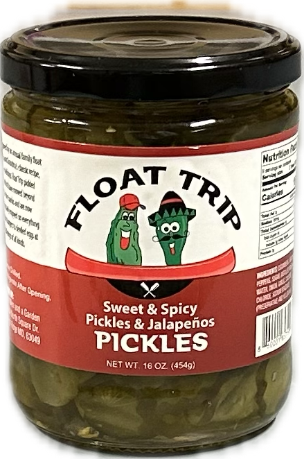 Float Trip Sweet & Spicy Pickles 6/16oz