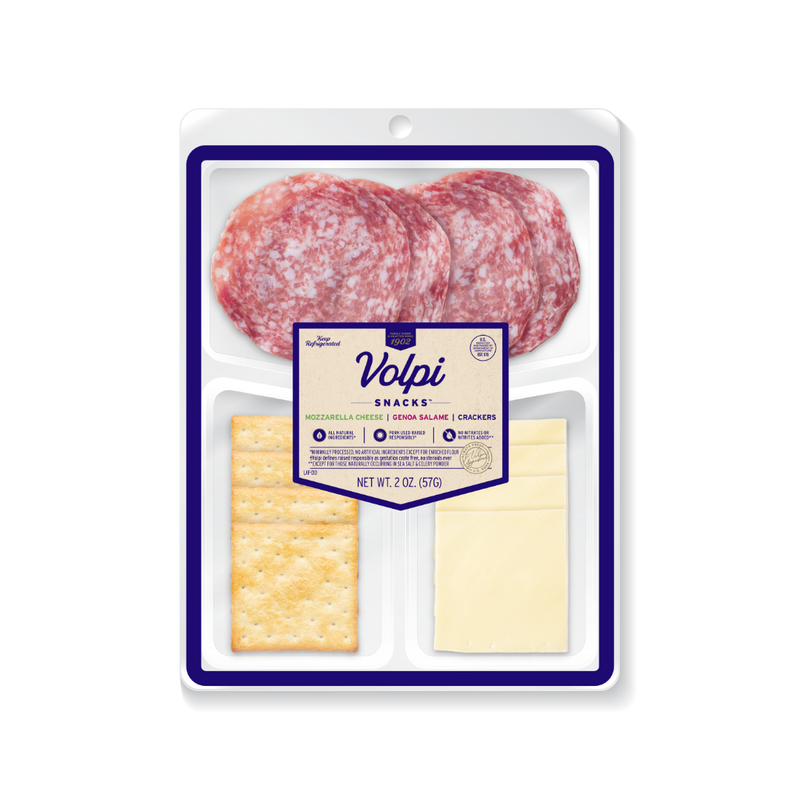 Volpi Mozzarella & Genoa Snack Tray 8/2oz