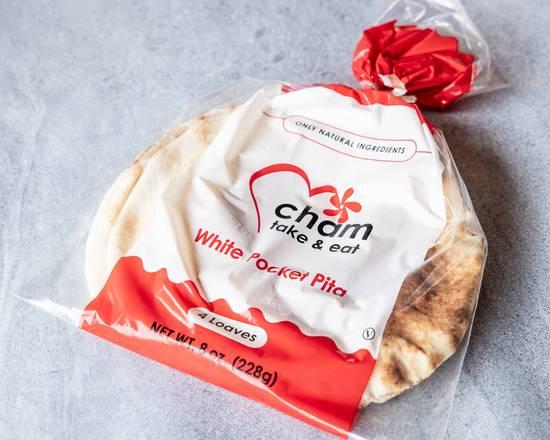 Cham Bakery White Pita 12/8oz