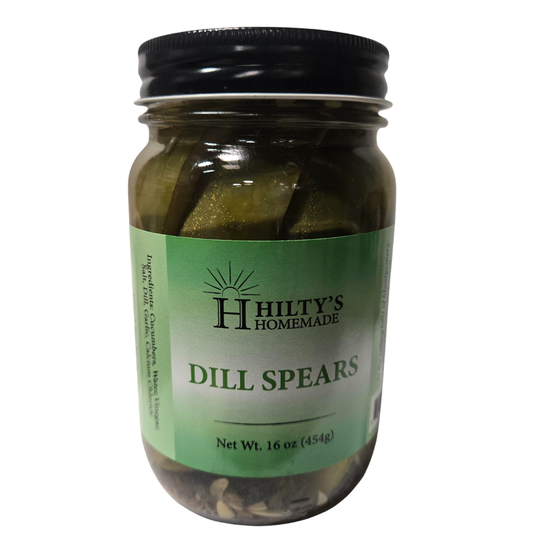 Hiltys Dill Pickle Spears 12/16oz