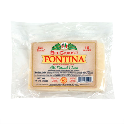 Sliced Fontina 12/1lb