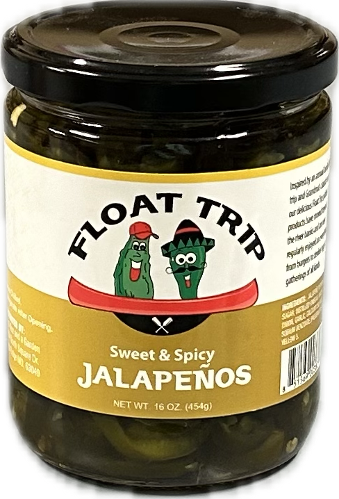 Float Trip Sweet & Spicy Candied Jalapenos 6/16oz