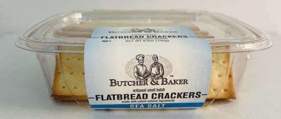 Butcher & Baker Flatbread Sea Salt Cracker 12/5.5z