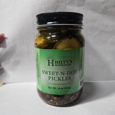 Hiltys Sweet Hot Pickle Slice 12/16oz