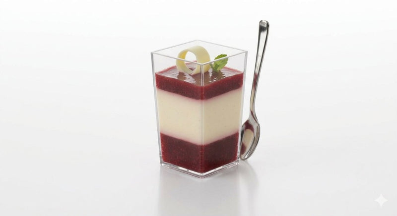 Small Transparent Disposable Cube 1.69oz 100ct