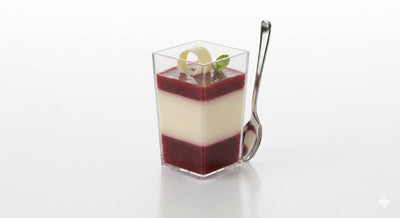 Small Transparent Disposable Cube 1.69oz 100ct