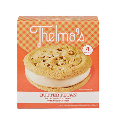 Thelma's Butter Pecan Ice Cream Sandwhich 8/4/4oz