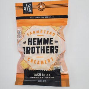 Taco Cheese Curds <h3>Hemme Brothers Creamery</h3>