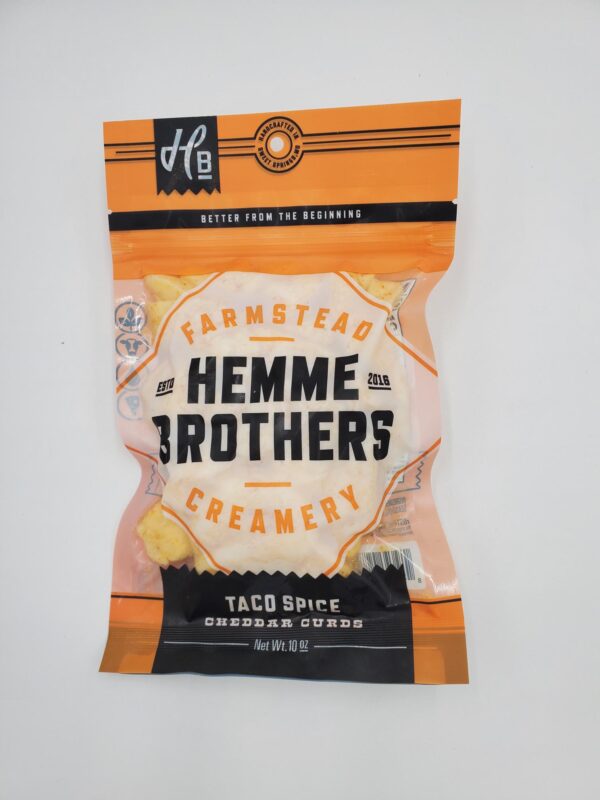 Taco Cheese Curds <h3>Hemme Brothers Creamery</h3>
